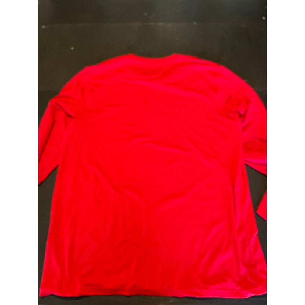Grinch Go Grinch or Go Home Graphic Holiday Long Sleeve Red Top - Picture 4 of 4